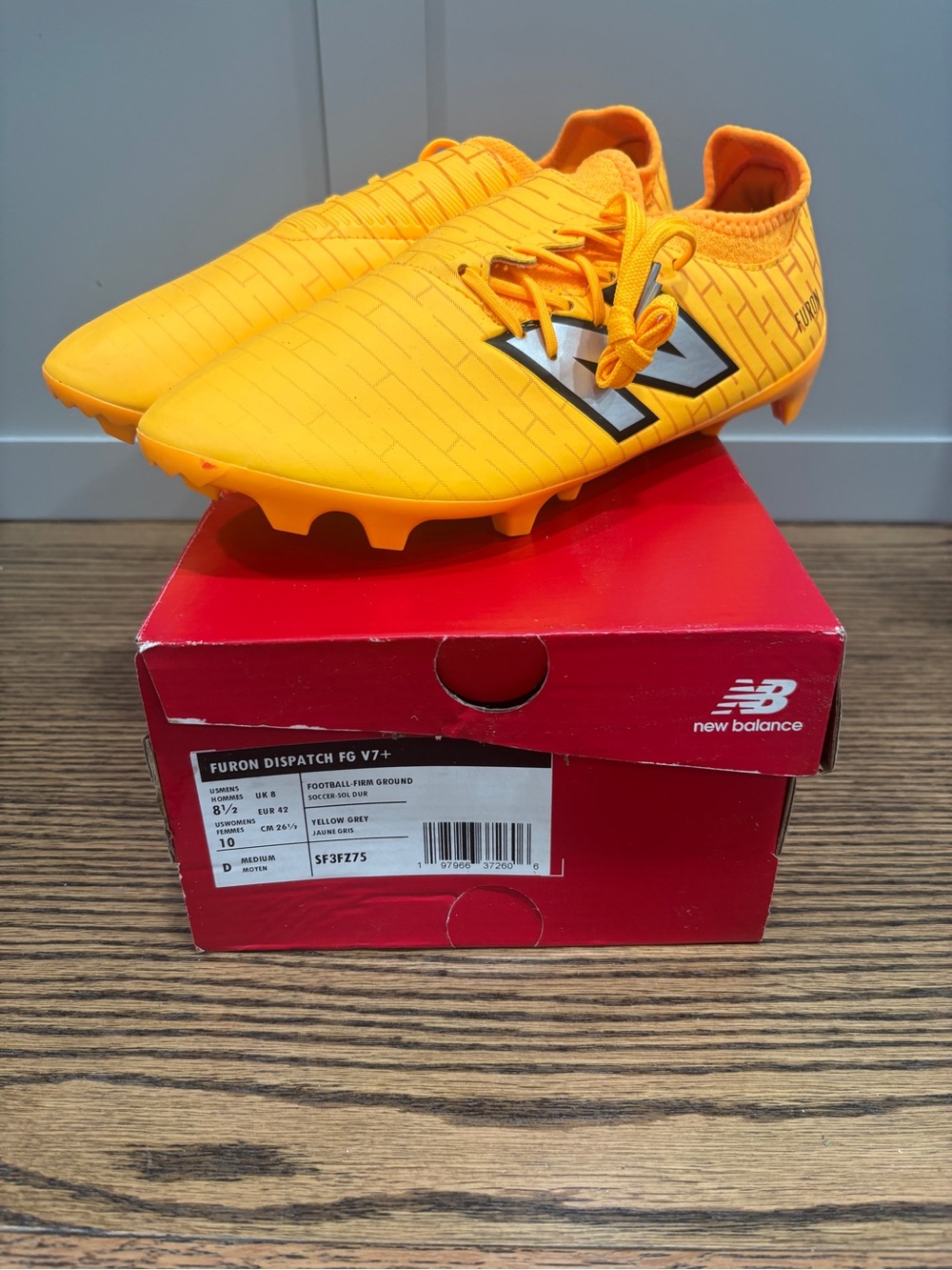 New Balance Men’s Furon Dispatch FG V7+ Cleats - Never Worn